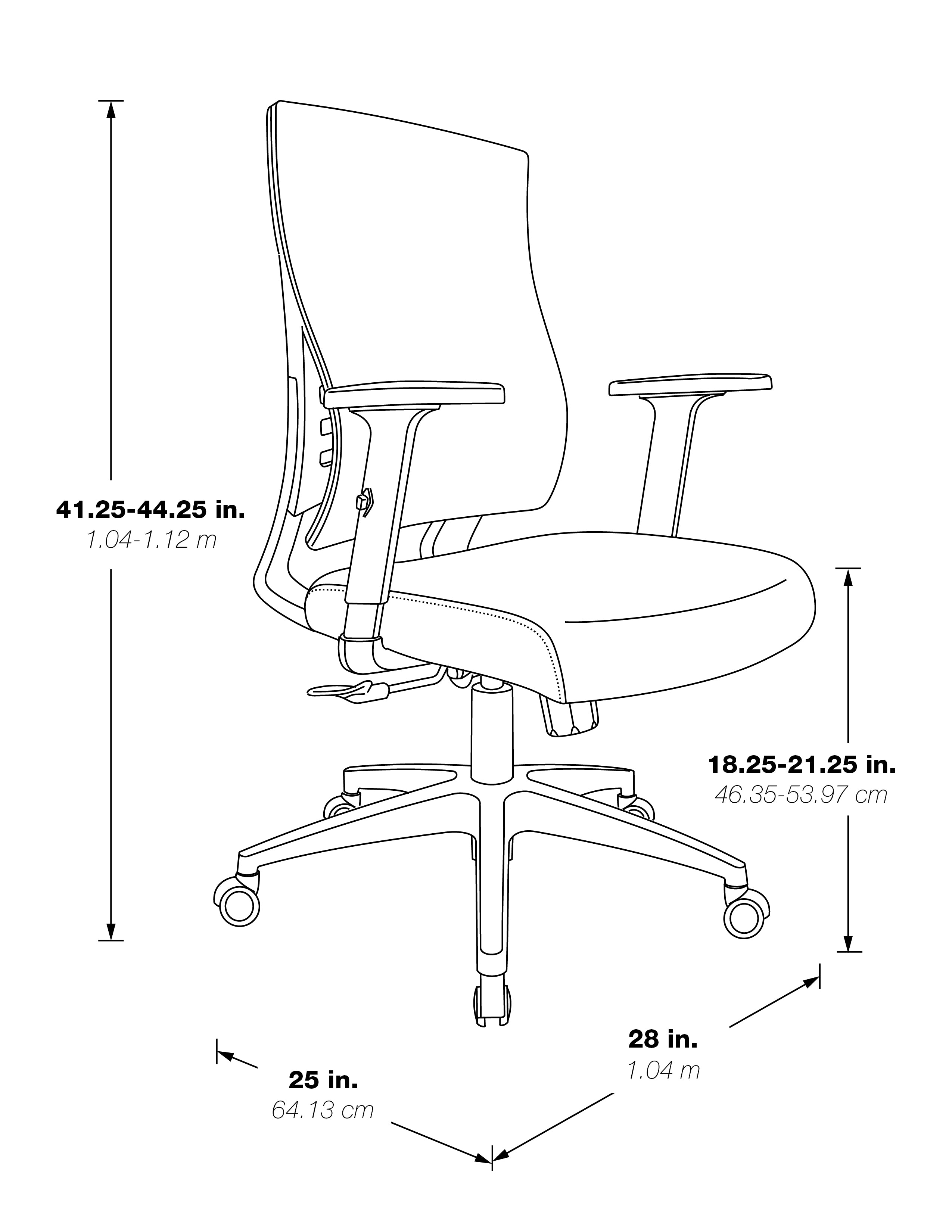 Vertical Mesh Back Chair